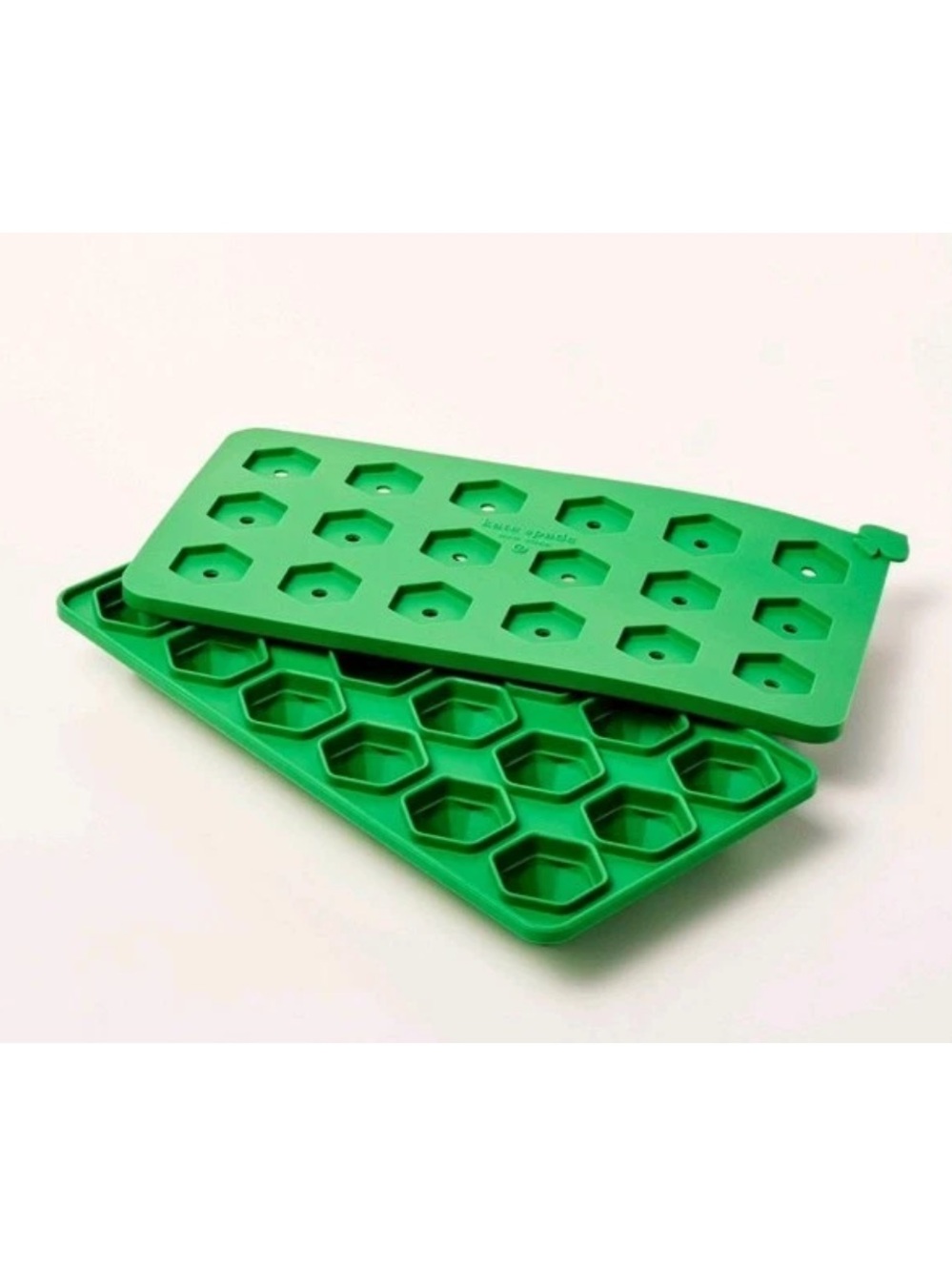 Kate Spade Gem shape Silicone Ice & Treat Mold Tray — Green